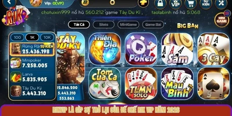 Rikvip là gì? Sự trở lại của đế chế Rik vip năm 2026