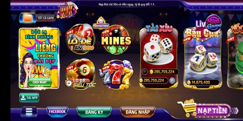 Hệ thống game bài đa dạng, chiến lược đỉnh cao